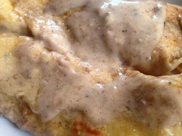  Crêpes di zucchine e ricotta con crema di funghi