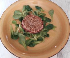 Burger di gamberi quinoa e barbabietola - contest rape