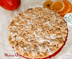 SBRICIOLATA  CON CREMA AL MELOGRANO LIGHT (contest dolci fit senza uova e senza burro)