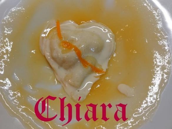 Cuori di arancia vaniglia ripieni di gamberoni Contest San Valentino