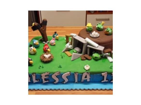 ANGRY BIRDS CAKE