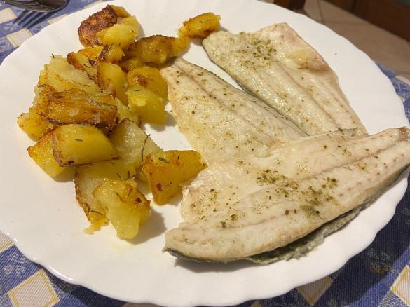 Pesce al vapore con patate