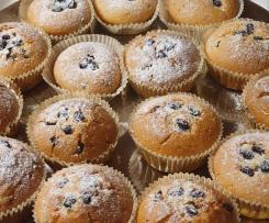 Muffin melagrana e gocce di cioccolato