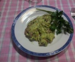 Scaloppine con crema di zucchine