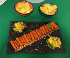 Tofu al curry con arachidi croccanti