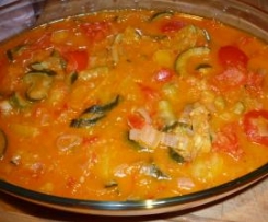 Peperonata con zucchine