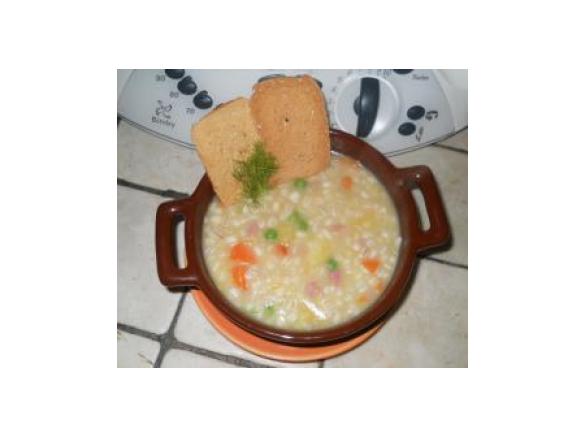 Zuppa d' orzo dell' ultimo minuto
