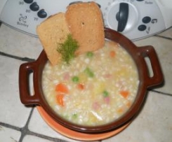 Zuppa d' orzo dell' ultimo minuto