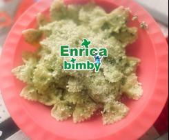 Farfalle con zucchine frullate