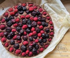 Crostata al Cacao e Frutti  Rossi senza crema o marmellata