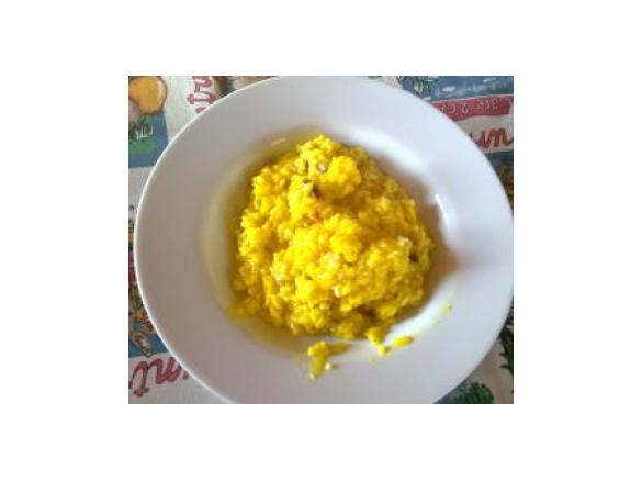 Risotto zafferano e speck