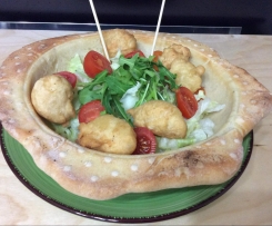 Coppa scenografica di pane da insalata