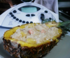 Risotto ananas e gamberetti
