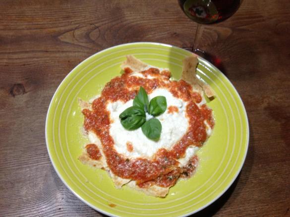 Lasagnetta di CARASAU dai colori italiani / contest tricolore/