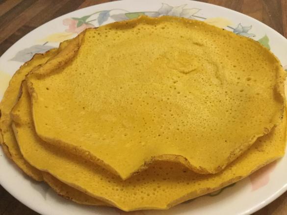 CRÊPES DI FARINA DI FAVE (dieta  dei gruppi sanguigni)