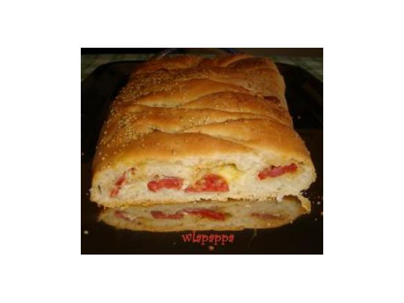 Treccia ripiena (con pasta madre o lievito di birra)