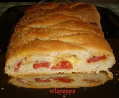 Treccia ripiena (con pasta madre o lievito di birra)