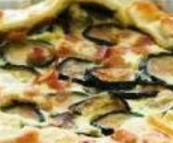 Brisée di zucchine, prosciutto e ricotta