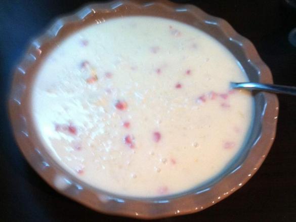 RISO CON CRESCENZA E PANCETTA