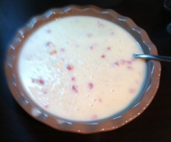 RISO CON CRESCENZA E PANCETTA