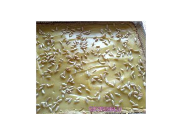 torta alla crema con farina e latte di riso(ideale per chi è intollerante al latte)