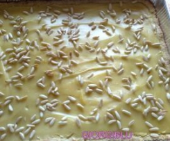 torta alla crema con farina e latte di riso(ideale per chi è intollerante al latte)