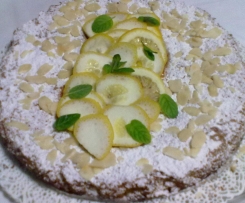 Torta Caprese al cioccolato bianco