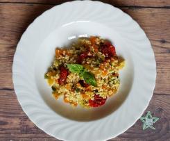 Cous cous con verdure insaporite e pomodorini per TM6
