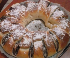 ciambella di pan brioche e nutella