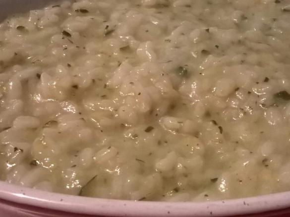 Risotto zucchine e cipollotti profumati al limone