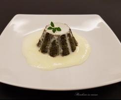 Sformato di bietole e spinaci con crema di taleggio