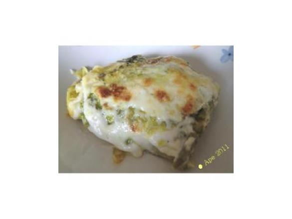 Lasagne al pesto di rucola e scamorza affumicata