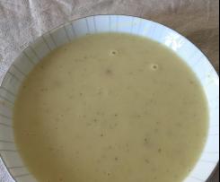 Vellutata di patate, prosciutto e robiola