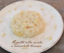 RICETTE DI NATALE - Risotto alla mela e cioccolato bianco della blogger Cinzia