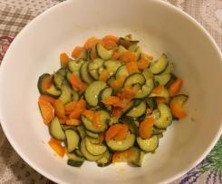 Ratatouille di carote e zucchine