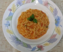 RISOTTO AI PEPERONI D'ESTATE con gongorzola dolce