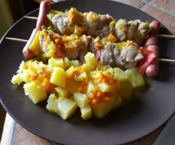 Spiedini al varoma con patate