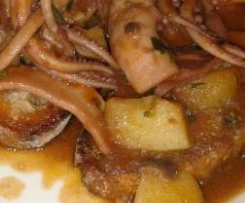 calamari con patate