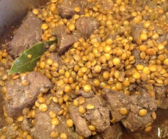 Cinghiale con lenticchie (di capodanno ma non solo)