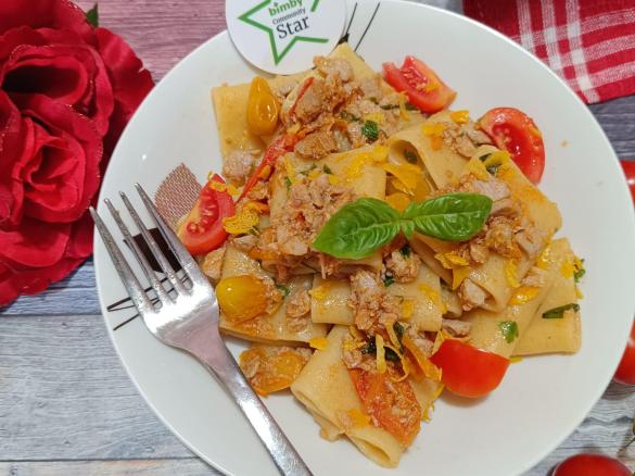 PACCHERI CON TONNO FRESCO E BUCCIA DI LIMONE 🍋