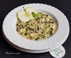 Risotto al cavolo nero mela verde e taleggio