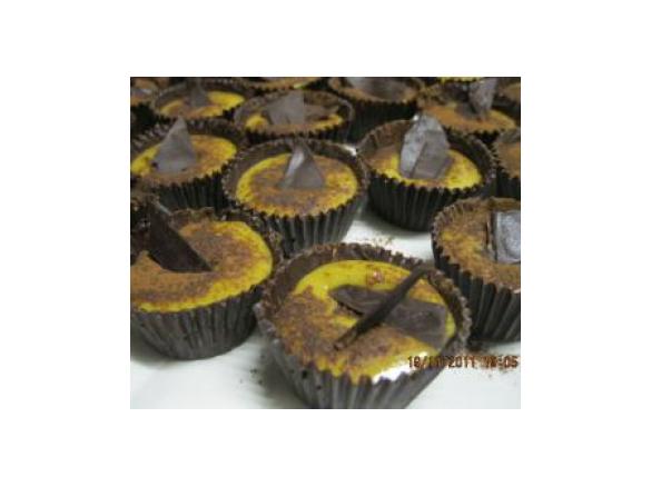 Cestini al cioccolato con zabaione