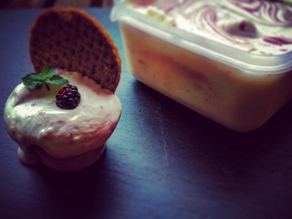 Gelato furbo gusto cheesecake alle more-CONTEST FRUTTI DI BOSCO GELATI