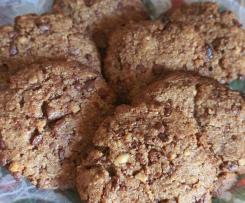 Cookies di ceci nocciole e cioccolato "contest legumi "