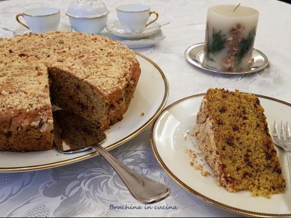 Torta allo yogurt e cioccolato fondente