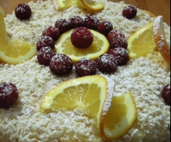 Mimosa innevata ai frutti d'inverno