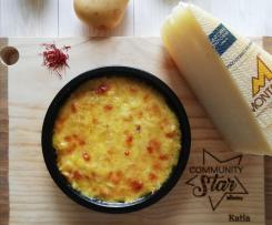 Frico salsiccia e zafferano