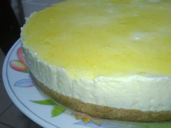 Torta fredda allo yogurt e limone
