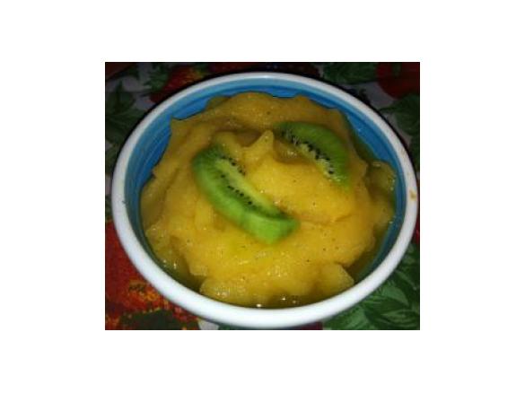 Sorbetto albicocche e kiwi