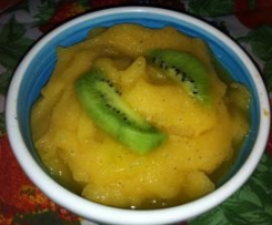 Sorbetto albicocche e kiwi
